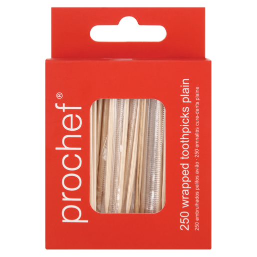 Prochef Plain Wrapped Toothpicks 250 Pack