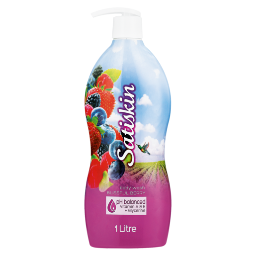 Satiskin Blissful Berry Body Wash 1L