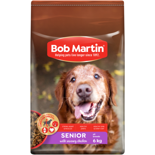 Bob Martin Complete Condition Superfood Boost Savoury Chicken Flavoured Dog Food For Older Dogs Bag 6kg