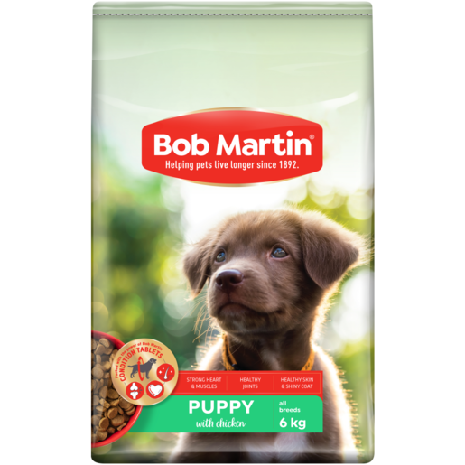 Bob Martin Complete Condition Superfood Boost Extra Chicken Flavoured Dog Food For Puppies Bag 6kg