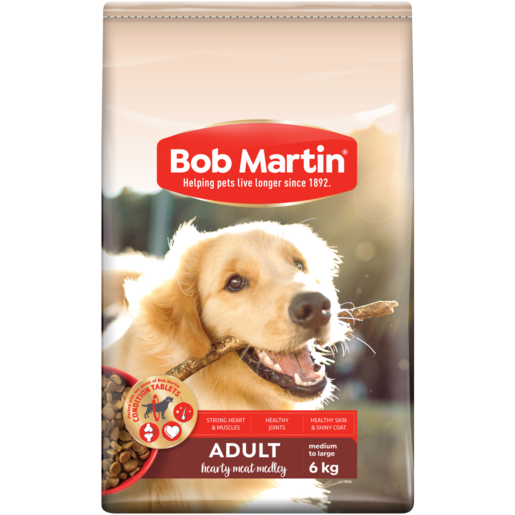 Bob Martin Complete Condition Hearty Meat Medley Flavoured Dog Food For Bigger Dogs 6kg