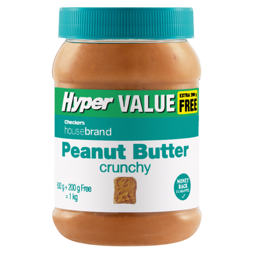 Hyper Value Checkers Housebrand Hyper Value Crunchy Peanut Butter 1kg