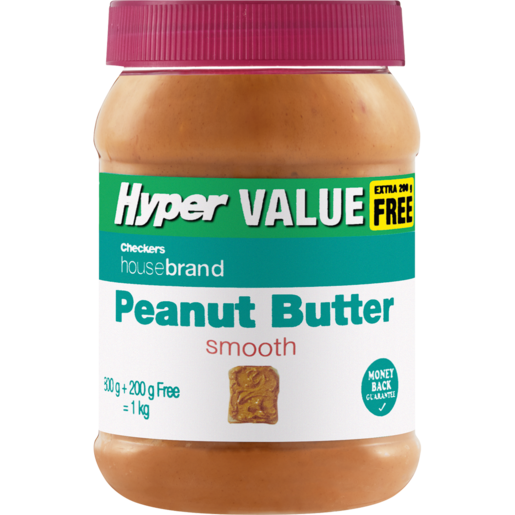 Hyper Value Checkers Housebrand Smooth Peanut Butter 1kg