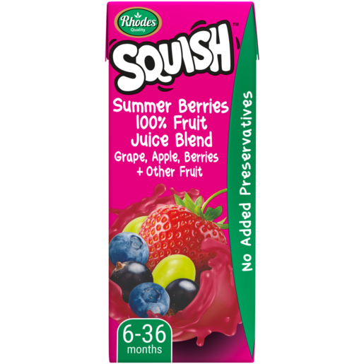 Rhodes Quality Squish 100% Summer Berries Juice Blend 200ml