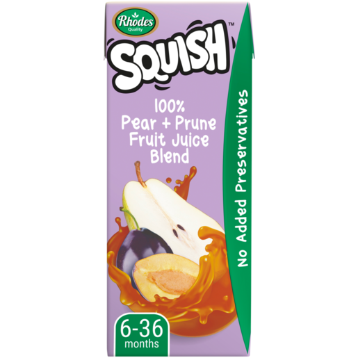 Rhodes Squish 100% Pear & Prune Juice Blend 200ml