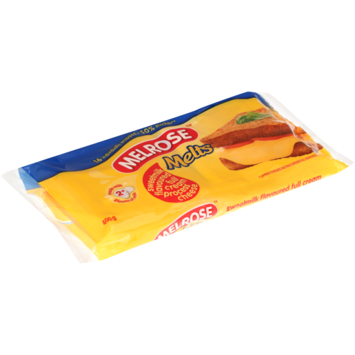 Melrose Melts Sweetmilk Flavoured Full Cream Processed Cheese Slices 400g
