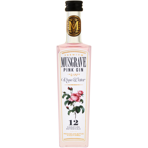 Musgrave Rose Water Infused Pink Gin Bottle 50ml