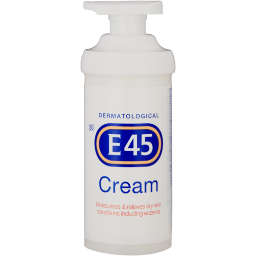 E45 Dermatological Body Cream Moisturiser Pump 500g