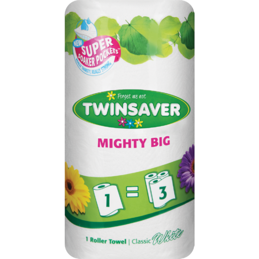 Twinsaver Mighty Big Classic White Roller Towel