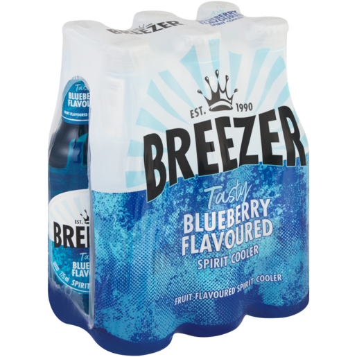 Breezer Blueberry Spirit Cooler Bottles 6 x 275ml