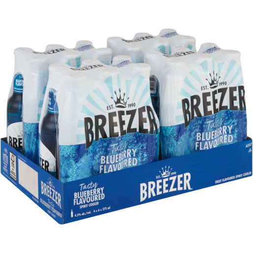 Breezer Blueberry Spirit Cooler Bottles 24 x 275ml