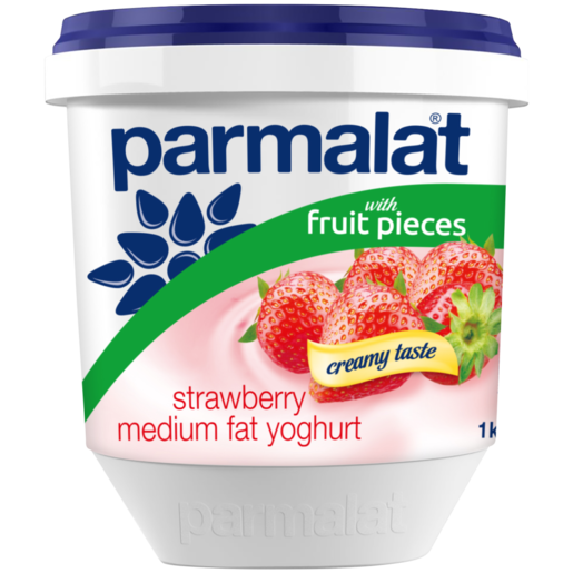 Parmalat Medium Fat Strawberry Yoghurt 1kg