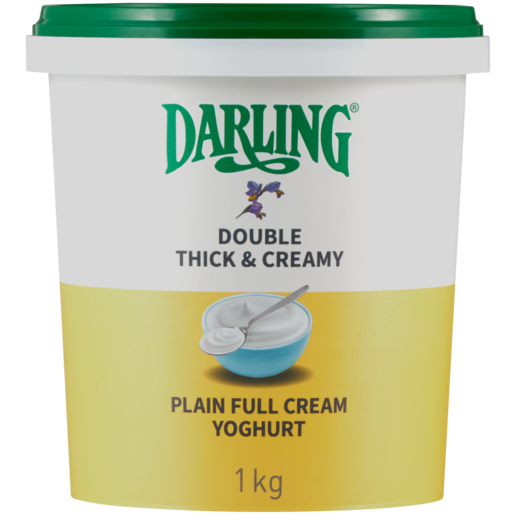 Darling Double Thick & Creamy Plain Full Cream Yoghurt 1kg, Full Cream  Yoghurt, Yoghurt, Fresh Food, Food