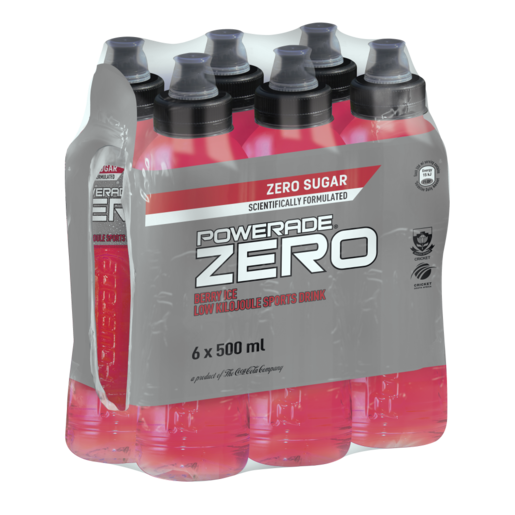 Powerade Zero Olympic Berry Flavoured Sports Drink 6 x 500ml