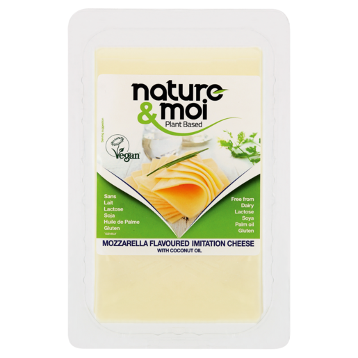 Nature & Moi Plant Based Vegan Mozzarella Flavoured Imitation Cheese 200g