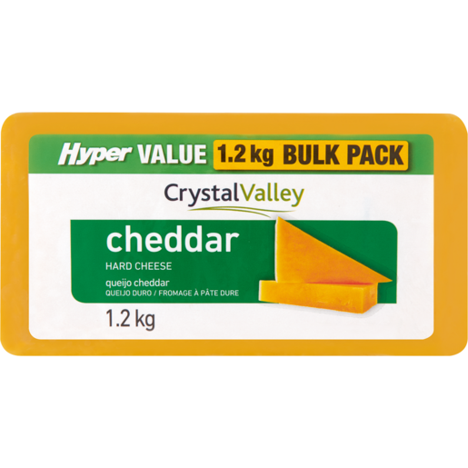 Hyper Value Crystal Valley Cheddar Cheese Bulk Pack 1.2kg