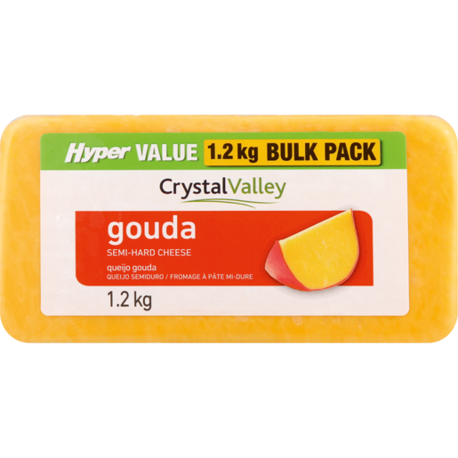 Hyper Value Crystal Valley Gouda Cheese Bulk Pack 1.2kg