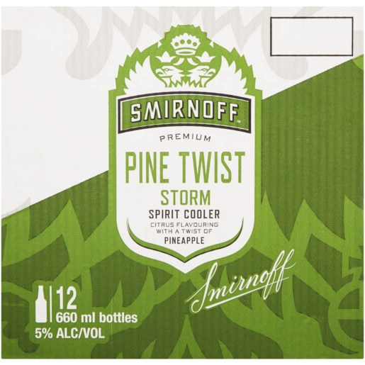 Smirnoff Storm Pine Twist Premium Spirit Cooler 12 x 660ml 