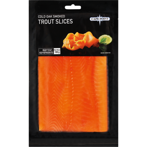 Cape Point Fresh Cold Oak Smoked Trout Slices 100g