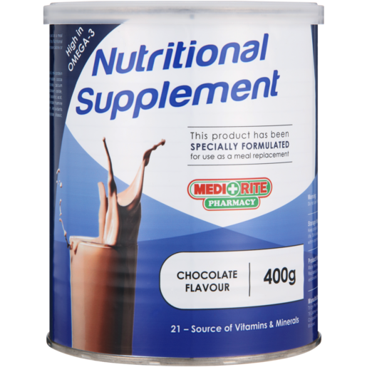 Medirite Pharmacy Chocolate Nutritional Supplement 400g