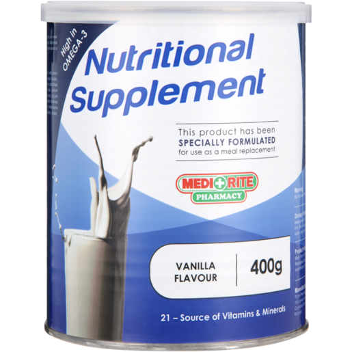 Medirite Vanilla Nutritional Supplement 400g