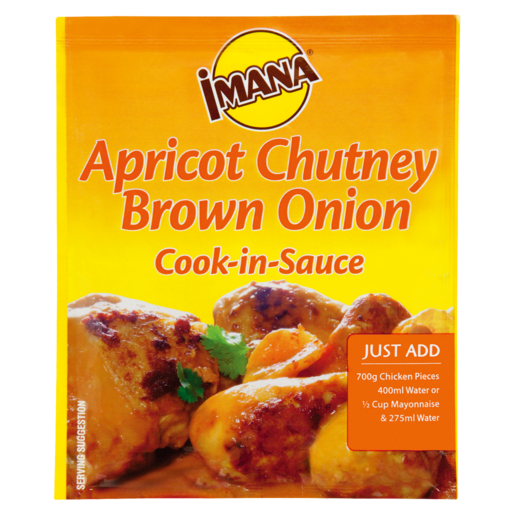 Imana Apricot Chutney Brown Onion Cook-In-Sauce 48g