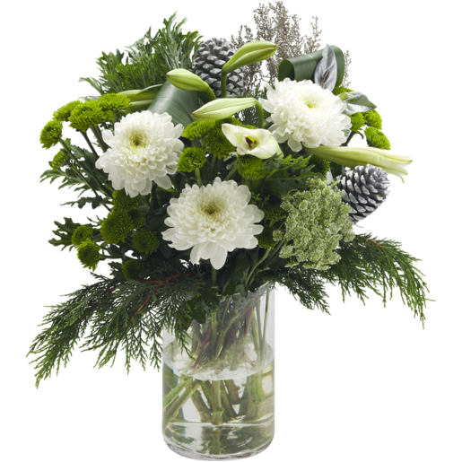 Festive Frost Flower Bouquet (Vase Not Included)