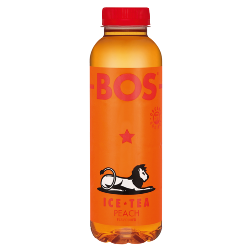 BOS Peach Flavoured Ice Tea Bottle 500ml