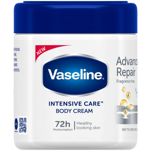 Vaseline Intensive Care Advanced Repair Fragrance Free Body Cream 400ml, Body  Lotion, Moisturiser & Scrub, Skincare, Health & Beauty