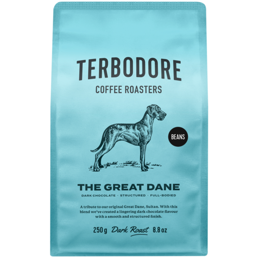 Terbodore The Great Dane Dark Roast Coffee Beans 250g