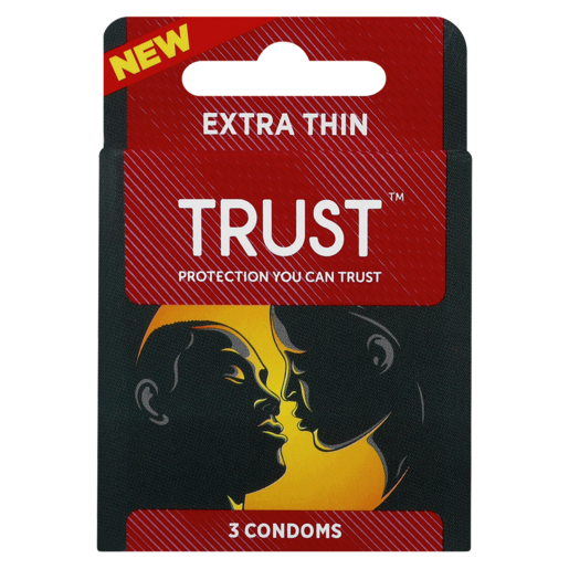 Trust Extra Thin Condoms 3 Pack