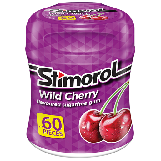 Stimorol Wild Cherry Flavoured Sugar Free Gum 60 Pack