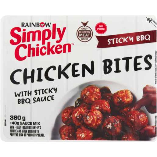 Simply Chicken Frozen Crumbed Sticky BBQ Chicken Bites 360g