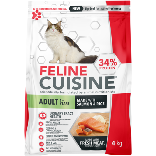Feline Cuisine Salmon & Rice Adult Dry Cat Food 4kg 