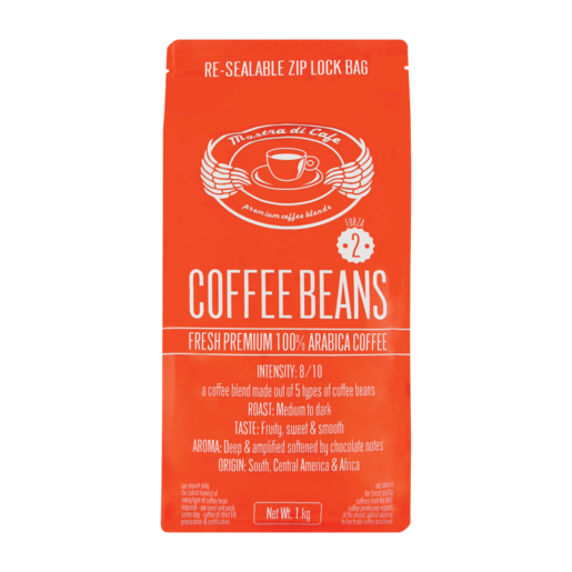 Mostra Di Cafe Forza No. 2 100% Arabica Coffee Beans 1kg
