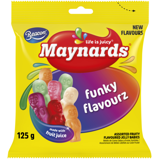Maynards Funky Flavourz Jelly Babies 125g