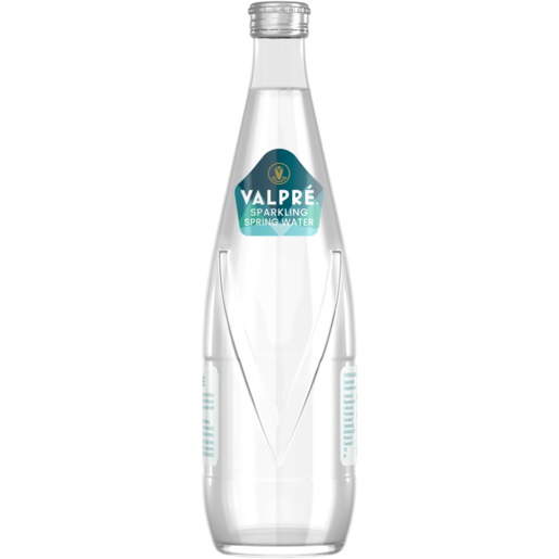 Valpré Sparkling Spring Water Glass Bottle 750ml