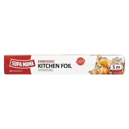 Supa Mama Embossed Kitchen Foil 5m
