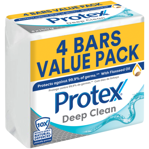 Protex Deep Clean Antigerm Bath Soap Value Pack 4 x 150g
