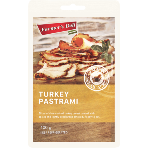 Farmer's Deli Turkey Pastrami 100g
