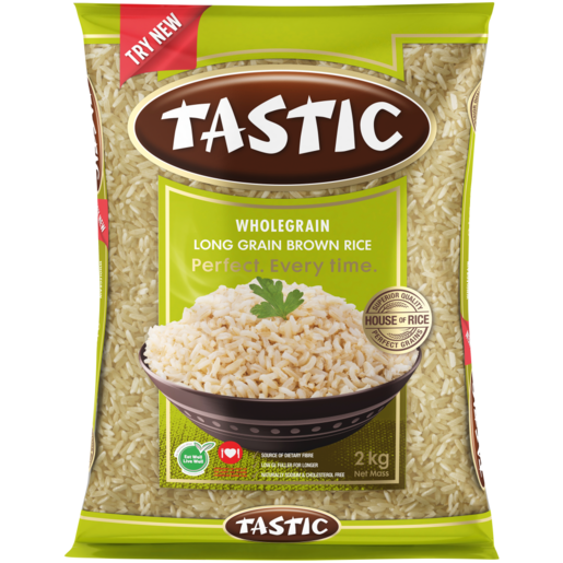 Tastic Wholegrain Long Grain Brown Rice 2kg