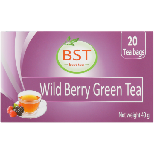 BST Tea Wild Berry Green Tea Teabags 20 Pack