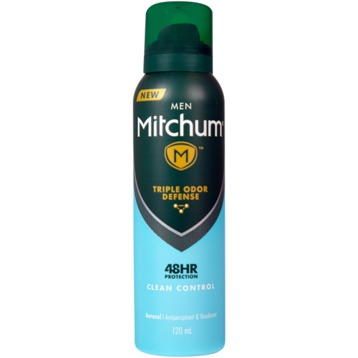 Mitchum Clean Control Mens Body Spray Deodorant 120ml