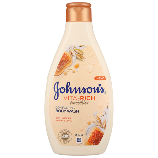 Johnson's Vita-Rich Smoothies Comforting Body Wash With Yoghurt Honey & Oats 250ml