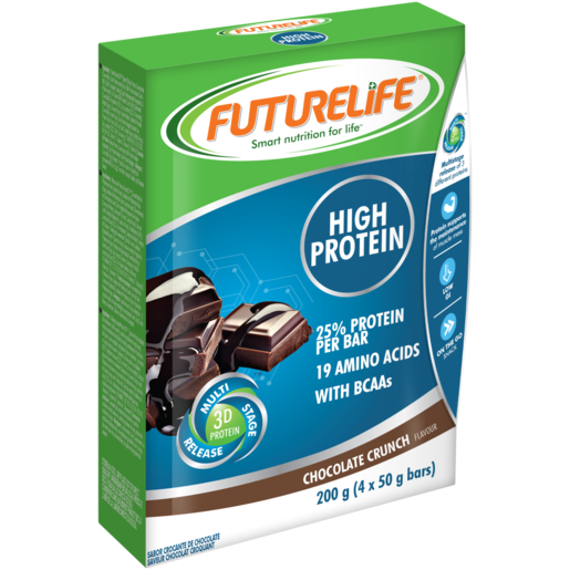 Futurelife High Protein Chocolate Crunch Flavoured Protein Bars 4 x 50g