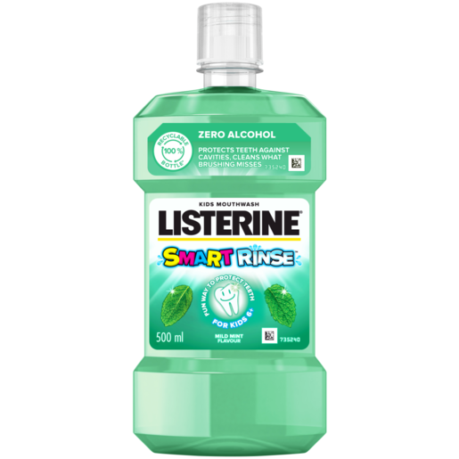 Listerine Smart Rinse Mild Mint Mouthwash 500ml