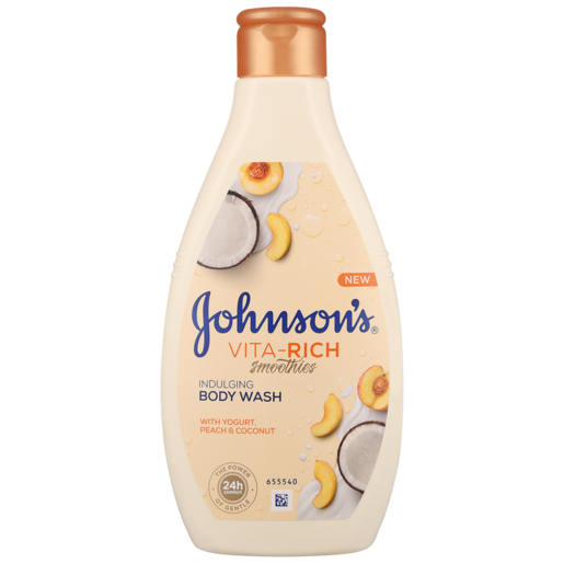 Johnson's Vita-Rich Smoothies Indulging Body Wash With Yoghurt Peach & Coconut 250ml