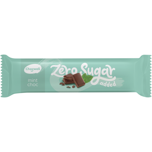 Chocwell Zero Sugar Added Mint Chocolate Bar 30g 