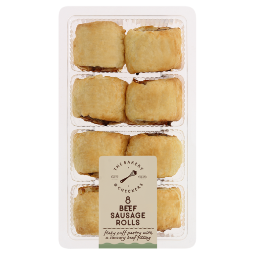 The Bakery Beef Sausage Rolls 8 Pack
