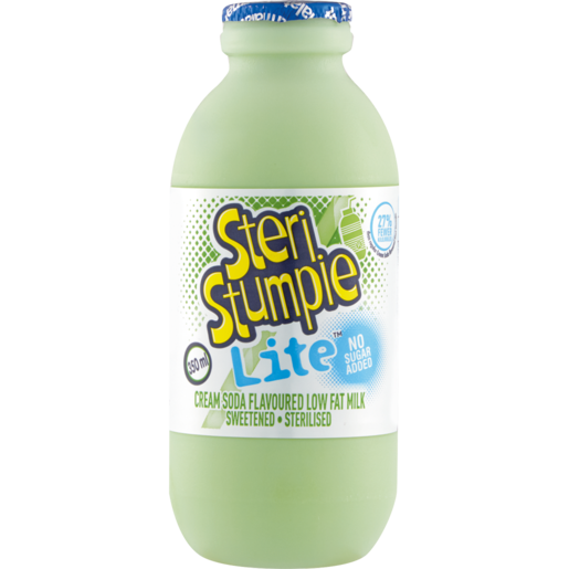 Steri Stumpie Lite Low Fat Cream Soda Flavoured Milk 350ml
